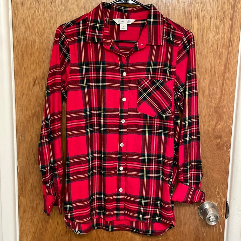 Red Old Navy Flannel